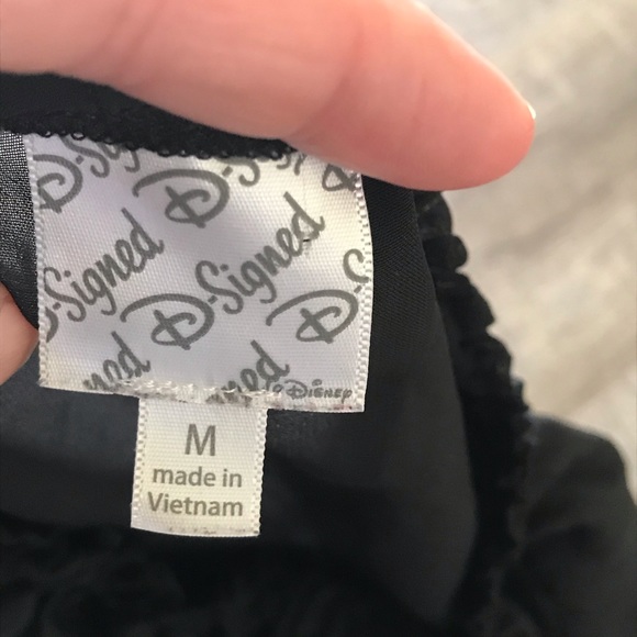 Disney black sheer top kids size Medium - Picture 3 of 3